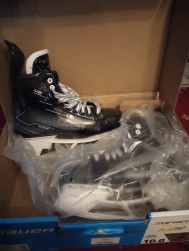 Black/Gray Bauer Supreme M50 Pro Hockey Skates size senior 10 fit 2 (New) no blades