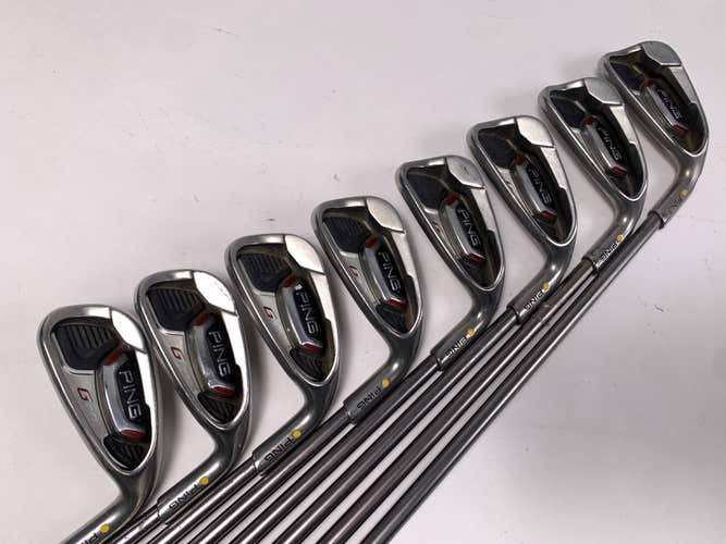 Ping G20 Iron Set 4-PW+GW Gold Dot 4* Flat TFC 169 I Stiff Graphite Mens RH