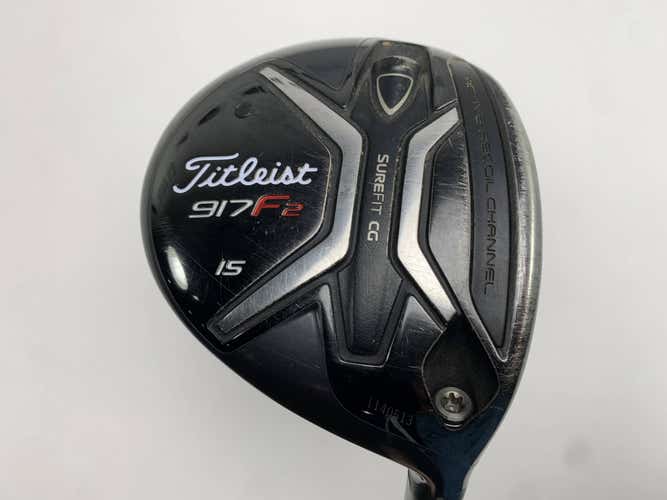 Titleist 917 F2 3 Fairway Wood 15* Aldila Rogue max 75g Stiff RH Dent