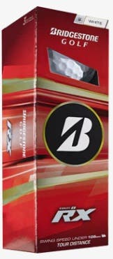 Bridgestone Tour B-RX Golf Balls (White, 3pk) 1 Sleeve  2026 NEW