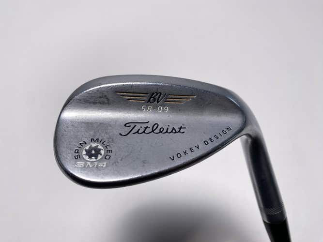Titleist Vokey Spin Milled SM4 Chrome Lob Wedge LW 58* 9 Bounce Wedge RH