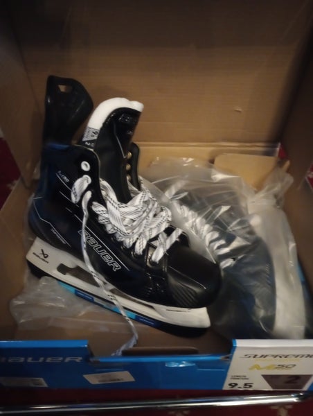 Black/Gray Bauer Supreme M50 Pro Hockey Skates 9.5 senior fit 2 (New) no blades