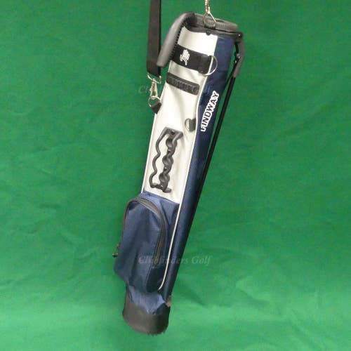 Findway Ultralight Blue/Grey/Black 2-Way Golf Sunday Stand Bag (No Raincover)