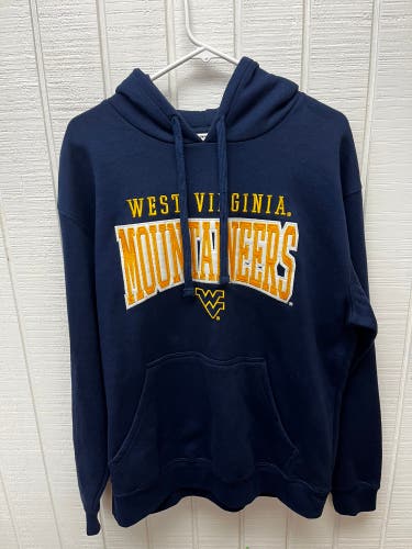 West Virginia Mountaineers Men’s Large Hoodie Section 101 by Majestic WVU Shirt