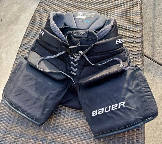 Intermediate Medium Bauer Elite Hockey Goalie Pants (Used)