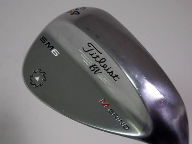 Titleist Vokey SM6 Sand Wedge 54* 08* (Tour Chrome, M Grind) Golf Club