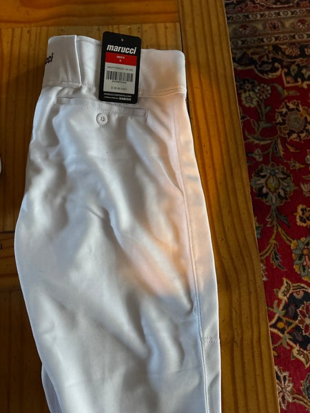 White Men's Small Adult Marucci Game Pants (New)