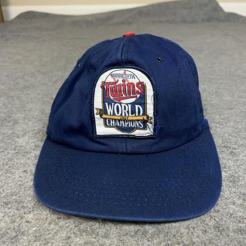 Vintage Minnesota Twins Hat Cap Snap Back MLB Baseball World Champions 1987 80s