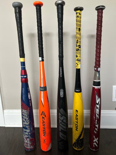 5 Bat Cooperstown bundle - some of the -5 GOAT bats and otherwise best bats ever made.
