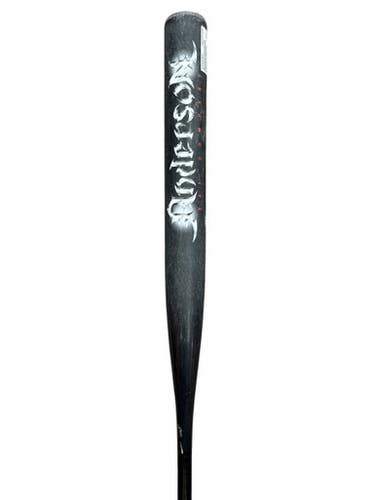 Used Anderson 11018 BB/SB Slowpitch Bat White/Black/Red 34" 11835-S000205850
