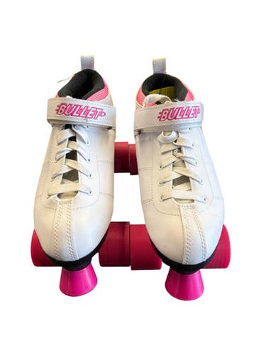 Used Chicago BULLET Senior Roller Quad Skates White Senior 10 10299-S000306745