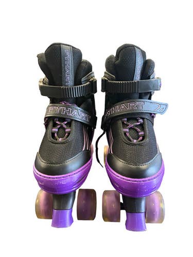 Used FYHART Junior Roller Quad Skates Purple Adjustable 10299-S000303682