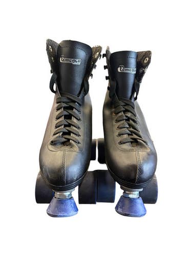 Used Chicago QUAD SKATE Senior Roller Quad Skates Black Senior 8 10299-S000307720