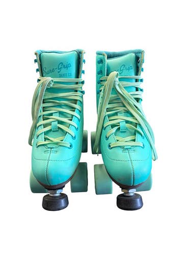 Used Sure Grip QUAD Senior Roller Quad Skates Teal Senior 5 10299-S000307861