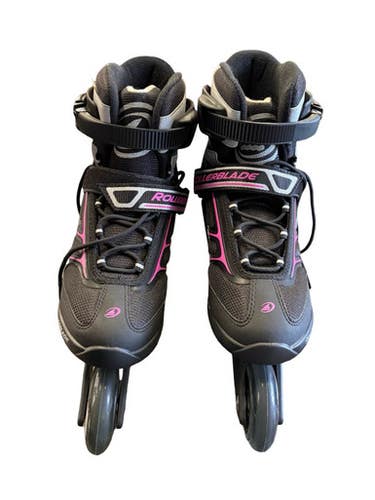 Used Rollerblade MAX Senior Rec Fitness Skates Black Senior 9 10299-C000305515