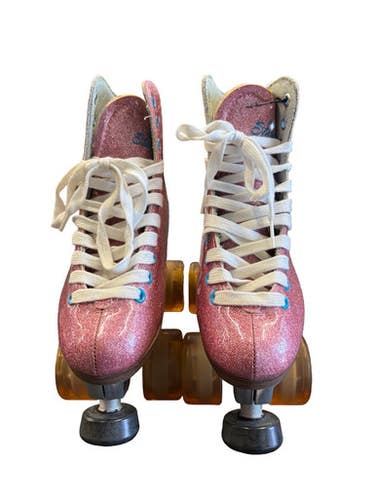 Used Sure Grip STARDUST Senior Roller Quad Skates Pink Senior 4 10299-S000307691