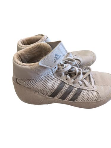 Used Adidas Wrestling Shoes Grey Junior 02.5 11862-S000093215