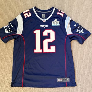 Tom Brady #12 New England Patriots Super Bowl LII Jersey