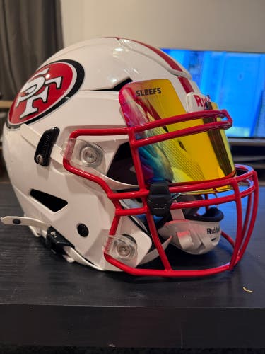 San Francisco 49er Custom Adult Extra Large Riddell SpeedFlex Helmet (Used)