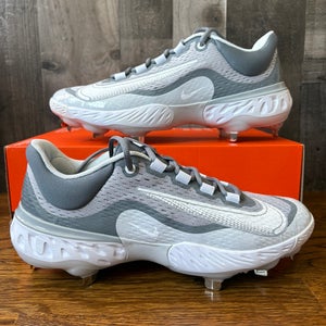 Nike Alpha Huarache Elite 4 Wolf Grey Baseball Cleats DJ6521-012 Men's Size 8