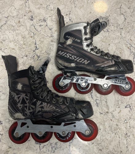 Mission Inhaler NLS5 Inline Skates Wide Width Size 5 (Used)