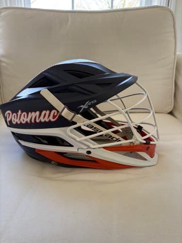Cascade XRS Lacrosse Helmet - Matte Navy Blue with Pearl White Facemask (Retail: $350)