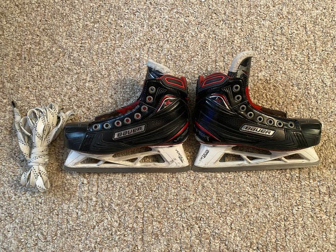 Bauer Vapor 1X Junior Hockey Goalie Skates Regular Width Size 3 (Used)