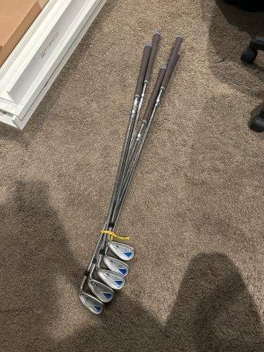 Men's Adams Speedline Plus Right Handed Iron Set Uniflex Steel Shaft (Used)