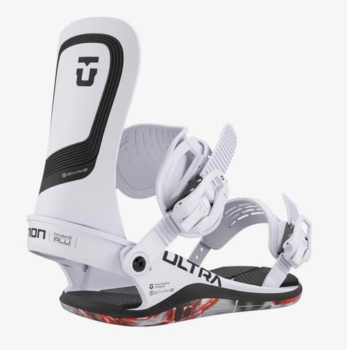 UNION 25/26 ULTRA SNOWBOARD BINDINGS ICE GREY LARGE, NEW