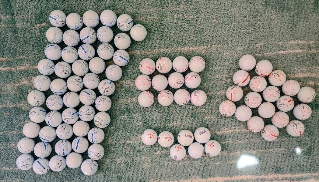 72 Callaway Speedsoft used golf balls. mint, 5As