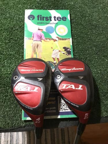 Tommy Armour TA1 Hybrids Set 4H & 5H Regular Recoil Hybrid 75F3 Graphite Shafts