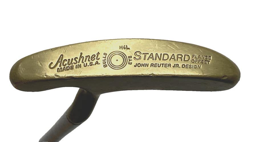 Acushnet Bullseye Standard Flange Offset M4L Putter 34" Flare Tip Satin Shaft RH