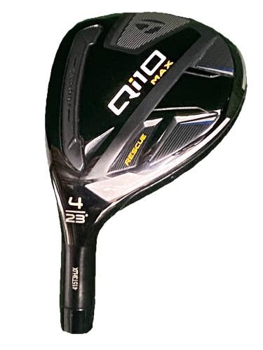 Taylormade Qi10 Max Rescue 4 Hybrid 23* LH Club Head Only Mint Lefty Component