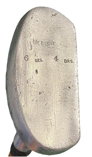 Sunderland William Mills FQ 4 Putter 6 Ozs DRS Med Lie Fancy Face Hickory 34" RH
