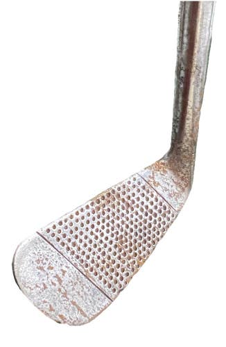 George Nicoll Deep Face Big Ball 4 Iron Leven Fife Scotland 37.5" RH Hickory