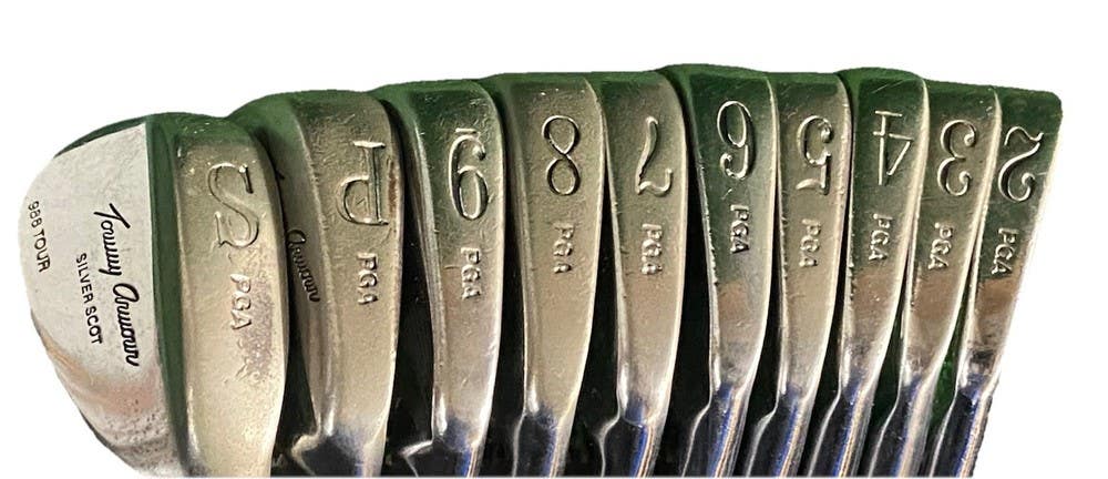 PGA Tommy Armour Silver Scot 986 Tour Forged Iron Set 2-PW,SW S300 Steel RH Nice