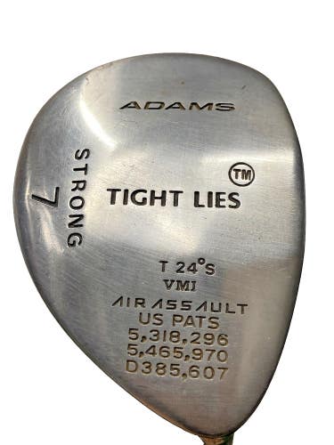 Adams Tight Lies VMI Strong 7 Wood 24* RH Men's Stiff Steel 41" New Midsize Grip