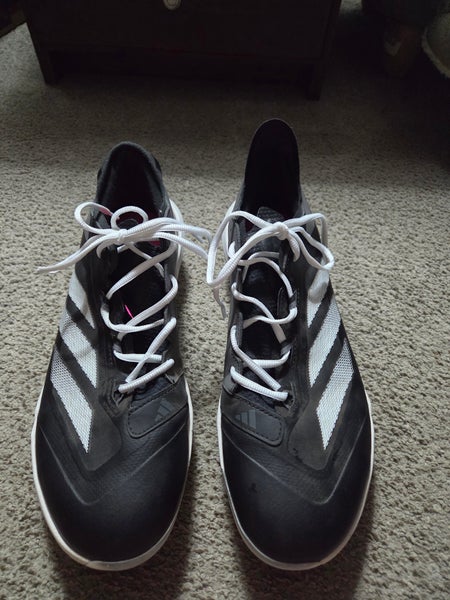 Black & Gray Adizero Impact Men's 12 Metal Spikes Adidas Low Top Metal (New)