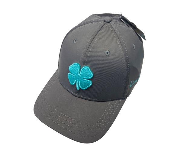 NEW Black Clover Live Lucky Premium Clover #140 Charcoal Fitted S/M Golf Hat