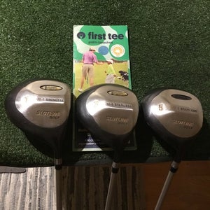 Slotline Golf The Hammer Nail It Woods Set Driver, 3W, 5W Seniors Lite Graphite