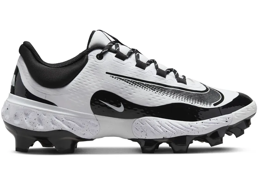 Size 10 - Nike Alpha Huarache Elite 4 Low MCS White Black FD6255-108