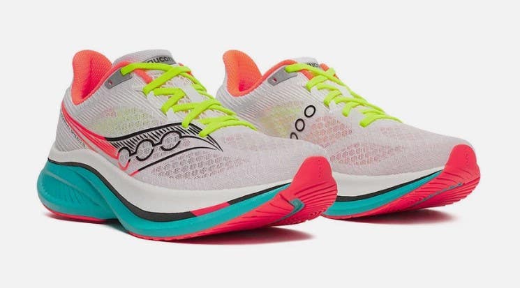 Size 10 - Saucony Endorphin Speed 5 White mens s21007-97