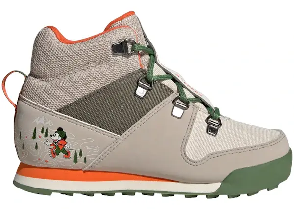 Size 4.5Y - adidas Terrex Snowpitch Cold.RDY Winter Disney Wonder Beige Olive St