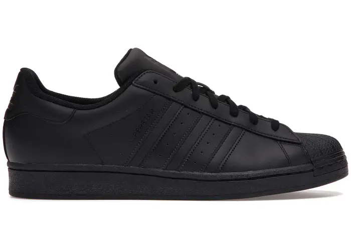 Size 10.5 - adidas Superstar All Black EG4957