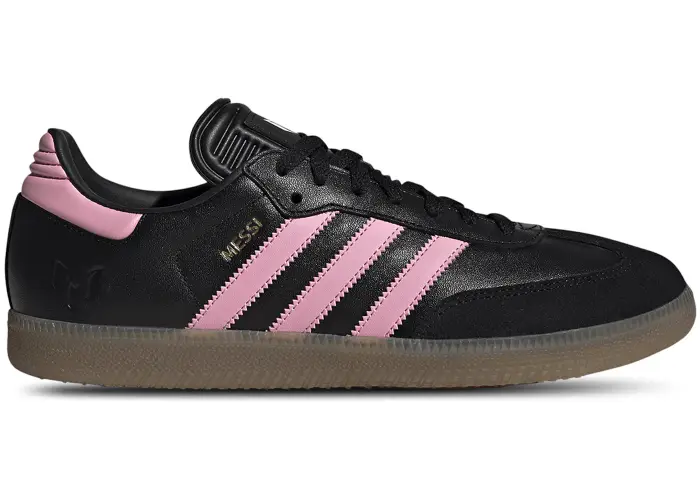 Size 10 - adidas Samba Messi Black Gold Metallic JP7845