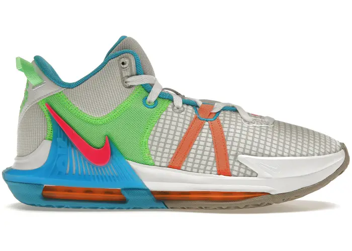 Size 10 - Nike LeBron Witness 7 Grey Fog Multi-Color DM1123-003