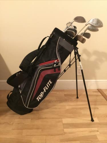 Tour Master Ladies T3 Forged Full Set (D, 3W, 5W, 3-PW) & Top Flite Stand Bag