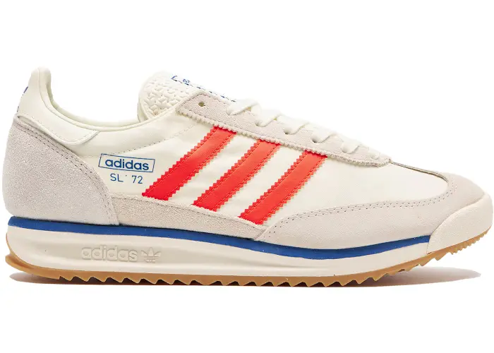 Size 13 - adidas SL 72 RS Off White Solar Red JQ5462