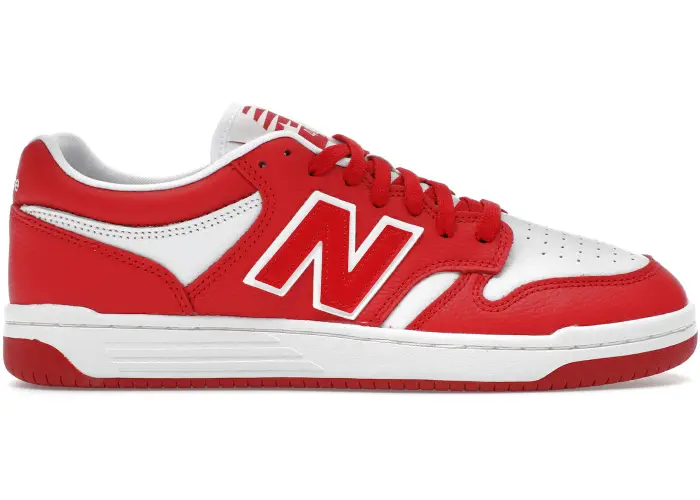 Size 4.5 - New Balance 480 Red White BB480LHR