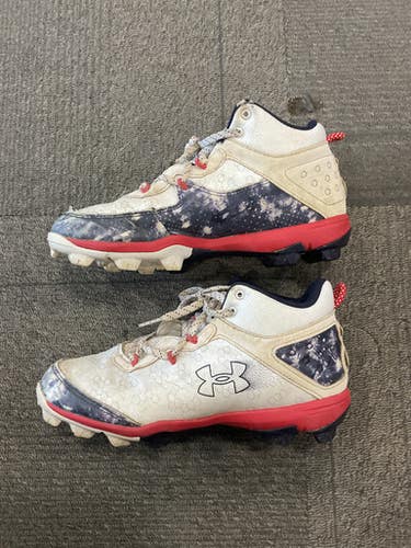 Used Under Armour BH CLEATS BB/SB Cleats Navy Blue Junior 06 11614-S000233831